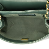 CC Diamond Lock Flap Bag Quilted Lambskin Mini