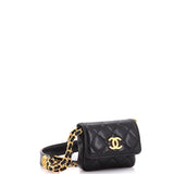 CC Medallions Flap Belt Bag Quilted Caviar Mini