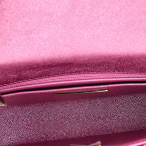 Classic Single Flap Bag with Star Coin Purse Quilted Metallic Leather Mini