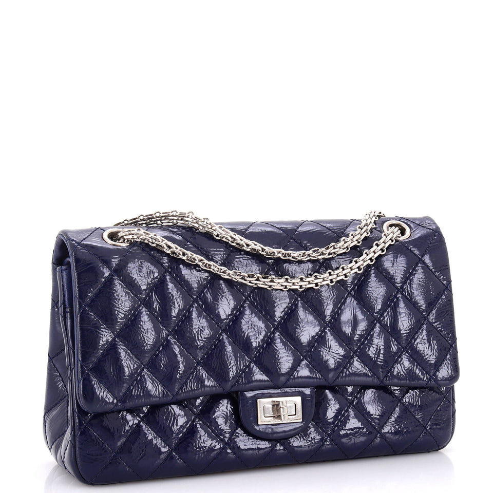 Reissue 2.55 Flap Bag Quilted Crinkled Patent 226