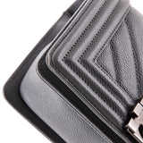Boy Flap Bag Chevron Caviar Small