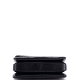 So Black Trendy CC Top Handle Bag Quilted Lambskin Small