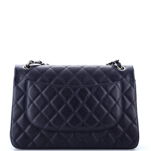 Vintage Classic Double Flap Bag Quilted Caviar Jumbo