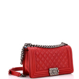 Boy Flap Bag Quilted Lambskin Old Medium