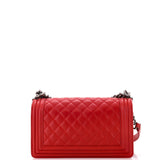 Boy Flap Bag Quilted Lambskin Old Medium