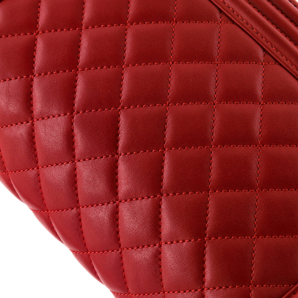 Boy Flap Bag Quilted Lambskin Old Medium