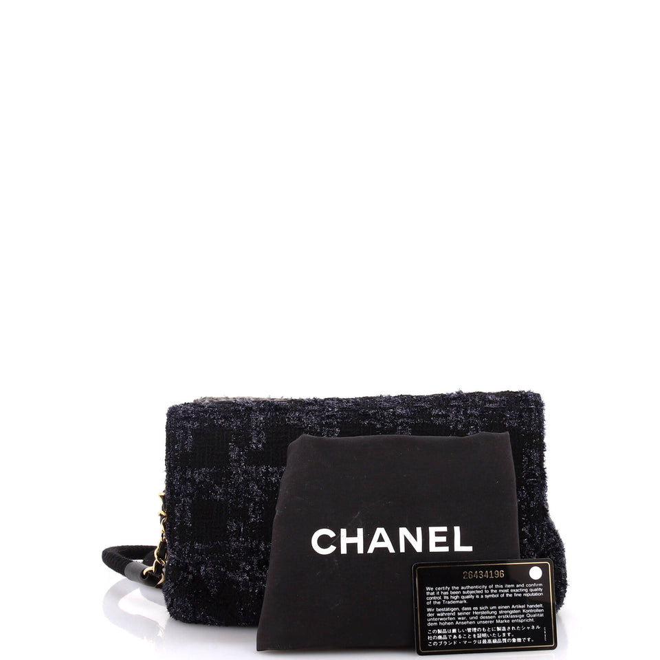 Paris-Hamburg Double Side Flap Bag Tweed Medium