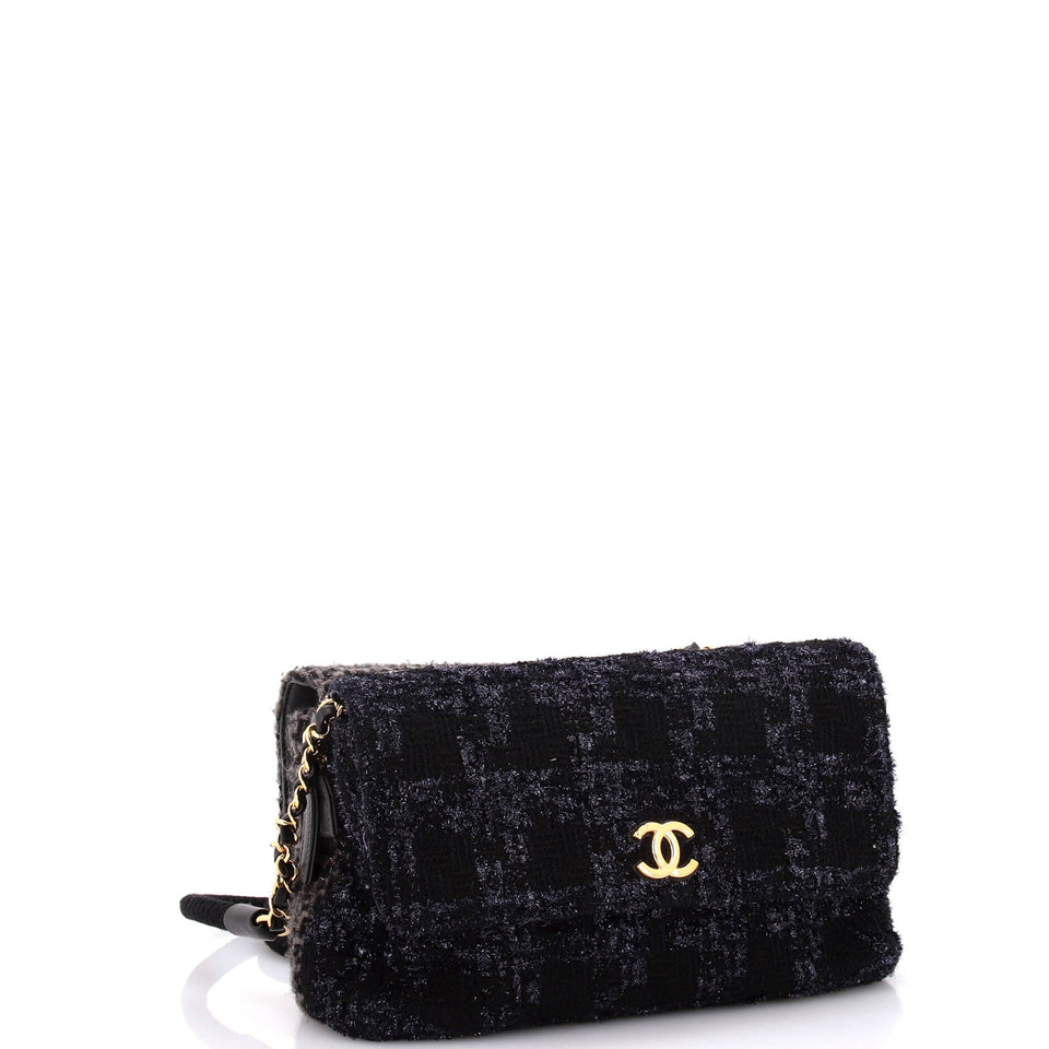 Paris-Hamburg Double Side Flap Bag Tweed Medium
