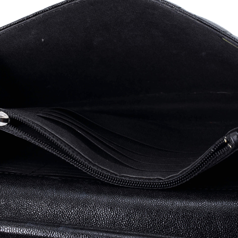 Boy Square Wallet on Chain Quilted Caviar