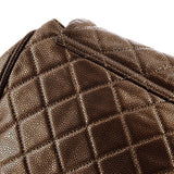 Timeless Accordion Flap Bag Quilted Caviar
