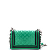 Boy Flap Bag Quilted Lambskin with Rubber Small