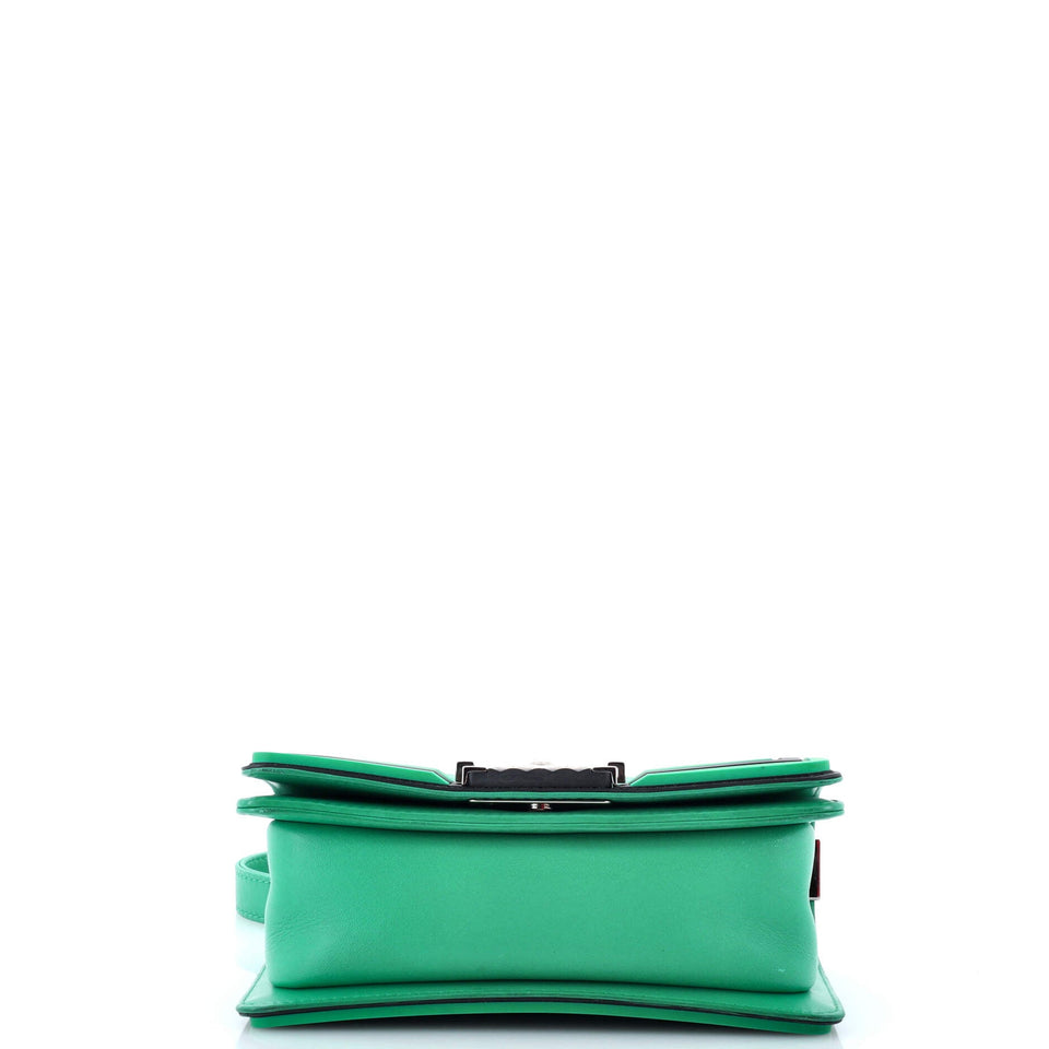 Boy Flap Bag Quilted Lambskin with Rubber Small