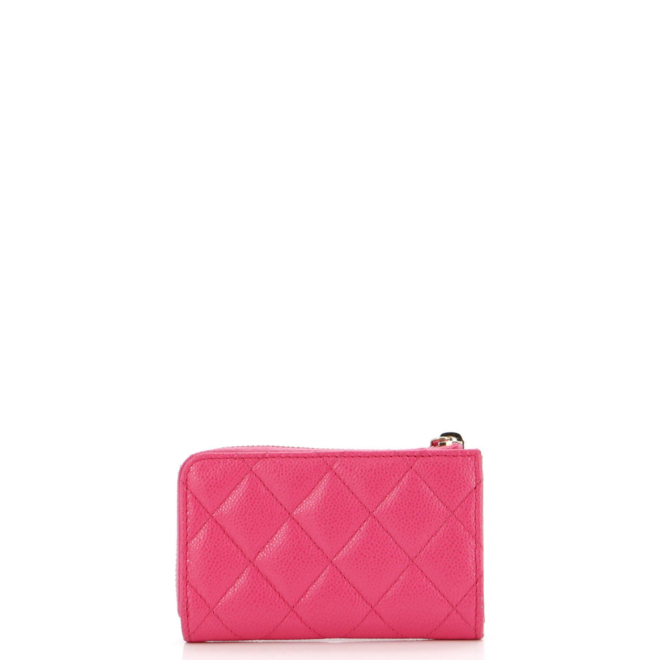 Key Pouch Quilted Caviar