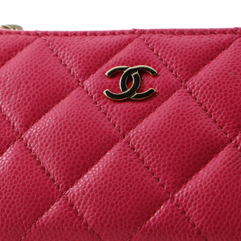 Key Pouch Quilted Caviar