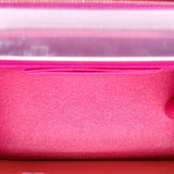 Caged Top Handle Vanity Case with Chain Quilted Lambskin Small