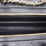 CC Top Handle Convertible Vanity Case Quilted Calfskin Medium
