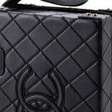 CC Top Handle Convertible Vanity Case Quilted Calfskin Medium