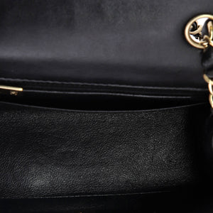 Square Classic Single Flap Bag Chevron Lambskin Mini