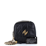 Diamond Chain Crossbody Bag Quilted Lambskin Small