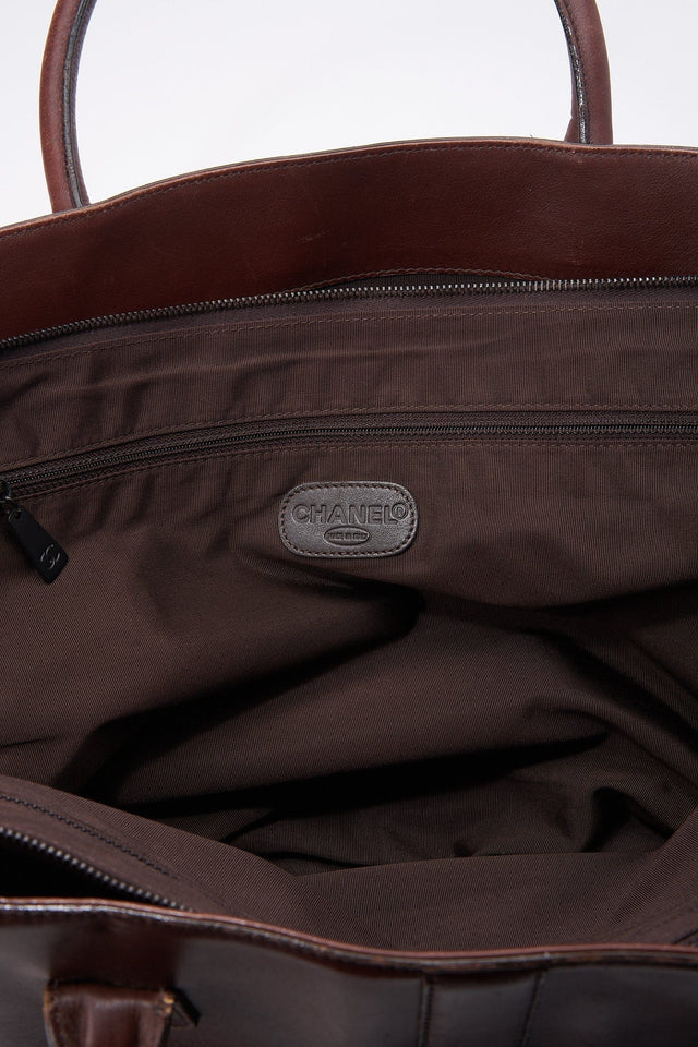 Vintage Chanel Brown Tote Bag
