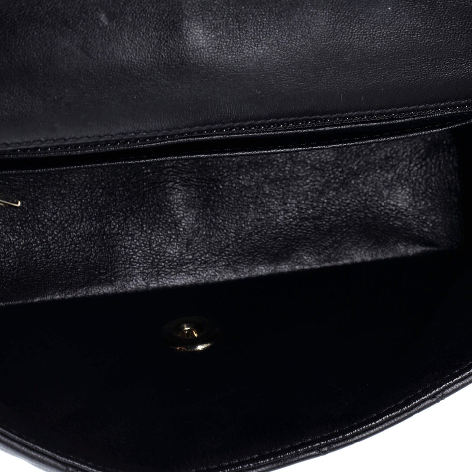 Coco Charms Classic Single Flap Bag Quilted Lambskin Mini