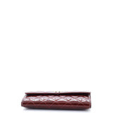 CC Brilliant Flap Wallet Quilted Patent Long