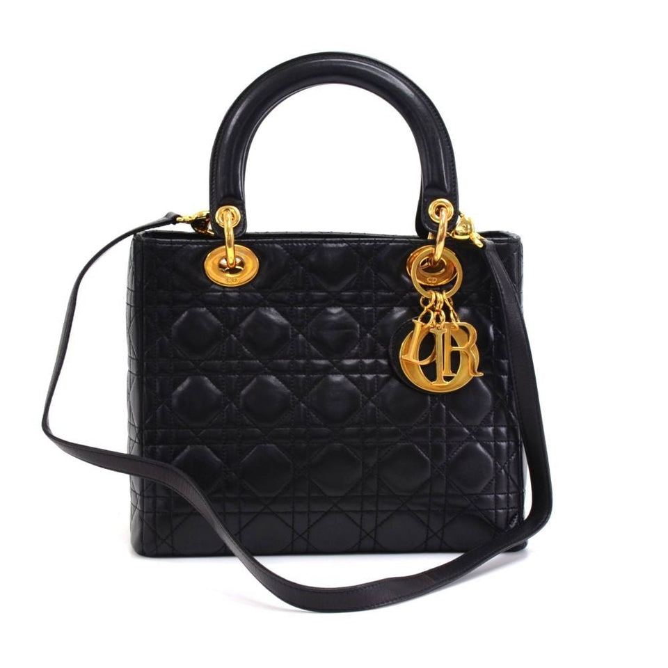 Lady Dior Cannage Quilt Leather Medium Bag