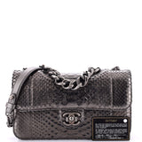 Perfect Edge Flap Bag Python Medium