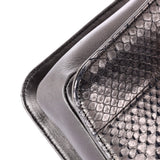 Perfect Edge Flap Bag Python Medium