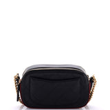 Button Up Camera Case Quilted Calfskin with Grosgrain Mini