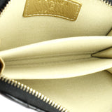 Pearl Crush Zip Around Card Holder on Chain Quilted Lambskin