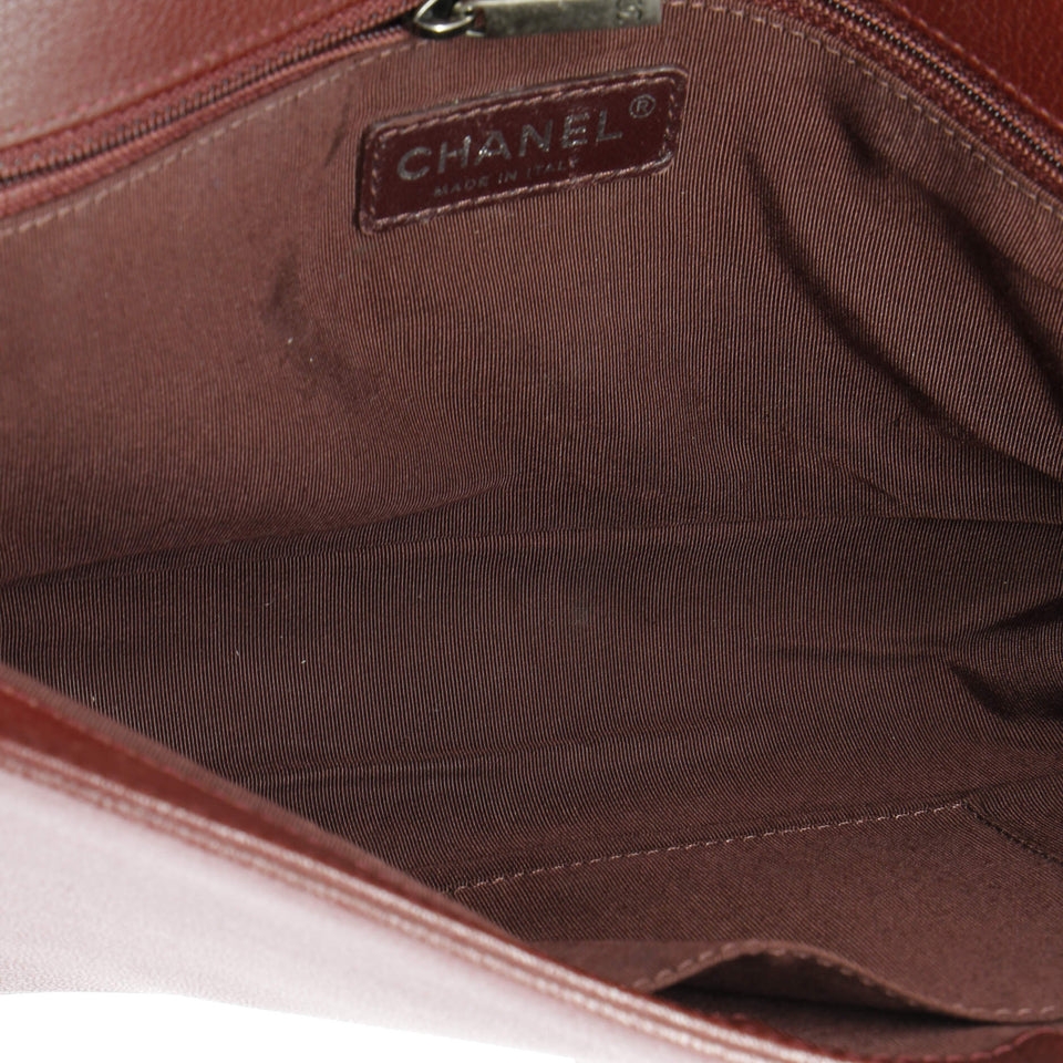 Boy Flap Bag Quilted Goatskin with Patent New Medium
