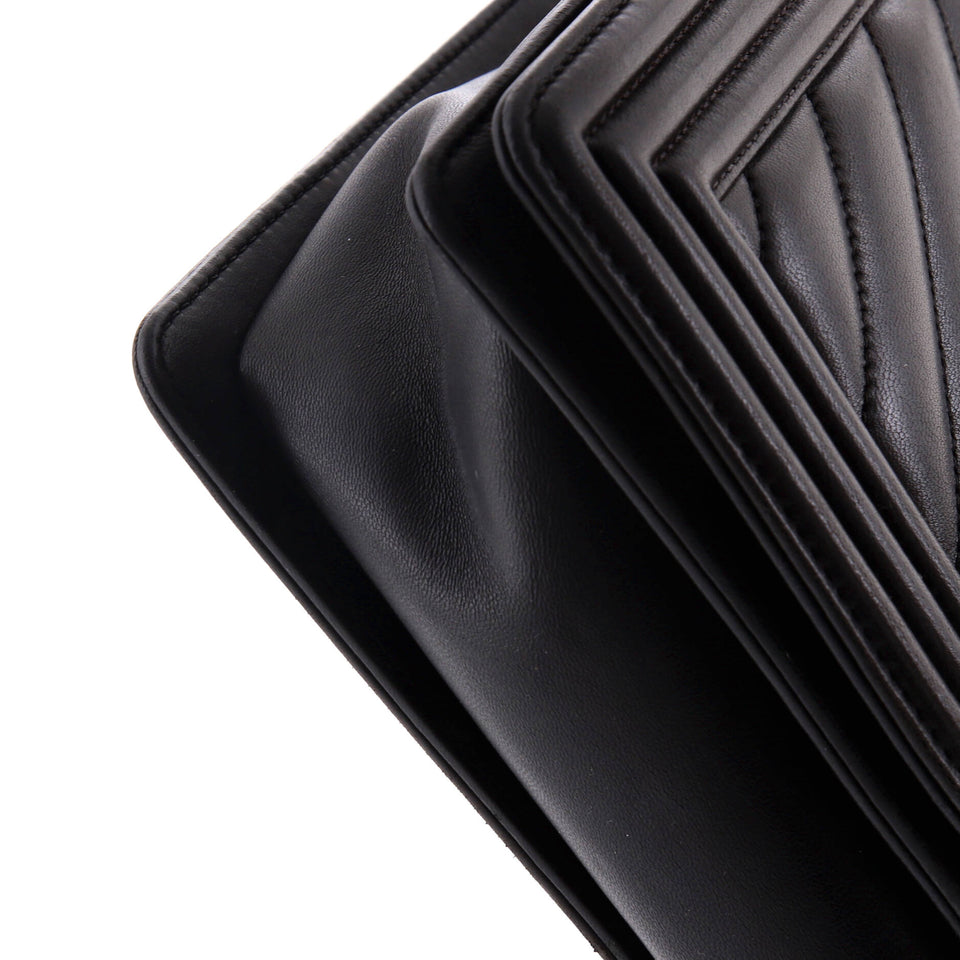 Boy Flap Bag Chevron Lambskin New Medium