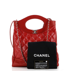 31 Shopping Bag Quilted Aged Calfskin Small