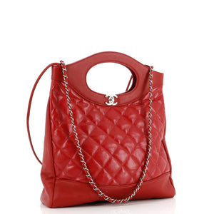 31 Shopping Bag Quilted Aged Calfskin Small