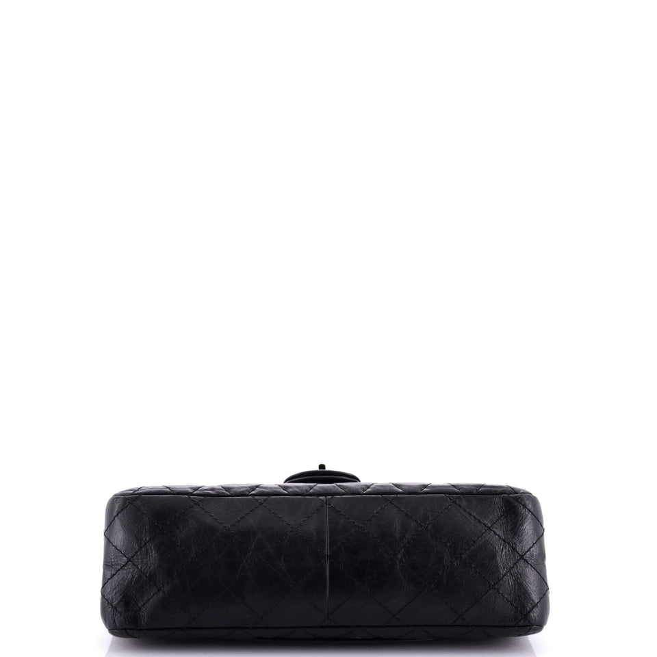 So Black Reissue 2.55 Flap Bag Quilted Aged Calfskin 226