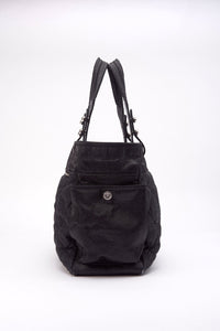 Chanel Paris Biarritz Black Nylon Tote Bag