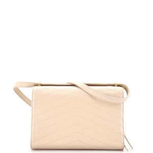 Medal Envelope Flap Bag Chevron Calfskin Large