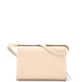 Medal Envelope Flap Bag Chevron Calfskin Large