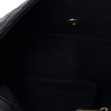 Bicolor Braided Saddle Flap Bag Quilted Lambskin Small