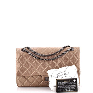 Reissue 2.55 Flap Bag Quilted Metallic Aged Calfskin 226