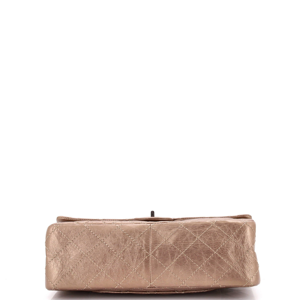 Reissue 2.55 Flap Bag Quilted Metallic Aged Calfskin 226