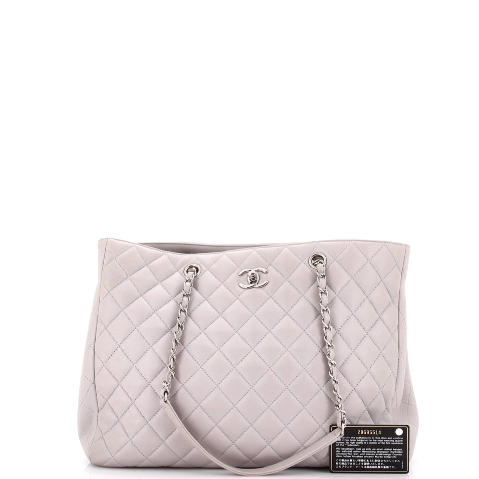 Classic CC Shopping Tote Quilted Calfskin Large