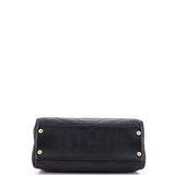 Chevron Chic Top Handle Bag Chevron Calfskin Small