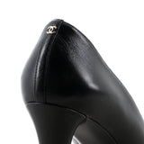 Women's Pearl Bow Cap Toe Pumps Leather with Patent