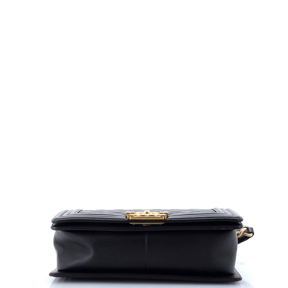 Boy Flap Bag Quilted Lambskin Old Medium