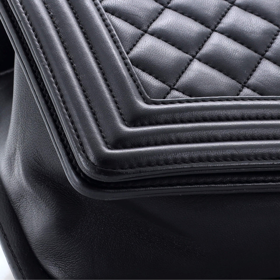 Boy Flap Bag Quilted Lambskin Old Medium