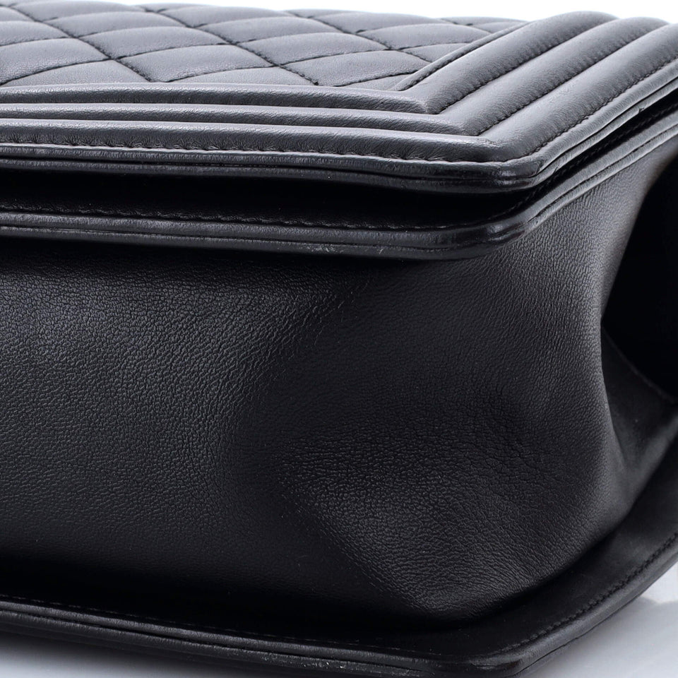 Boy Flap Bag Quilted Lambskin Old Medium
