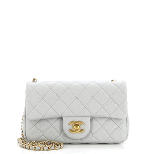 Pearl Crush Flap Bag Quilted Lambskin Mini