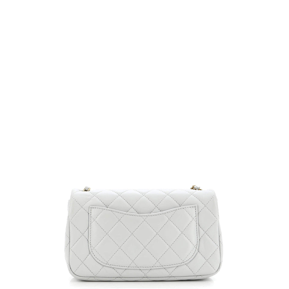 Pearl Crush Flap Bag Quilted Lambskin Mini
